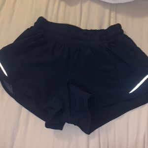 Navy Lululemon Hotty Hot Shorts Sz 2